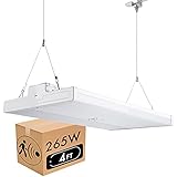 Lightdot LED 4FT High Bay Light with Motion Sensor, 4ft 265W 31800lm (1000W HPS Eqv.), 5000K Daylight Linear Hanging Light for Warehouse Workshop Supermarket