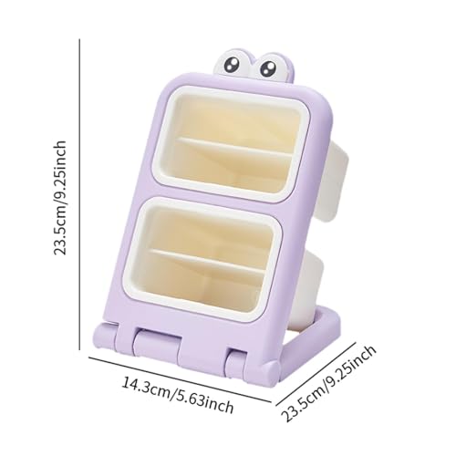 Support de papeterie incliné violet pour organiser le bureau ado - 5