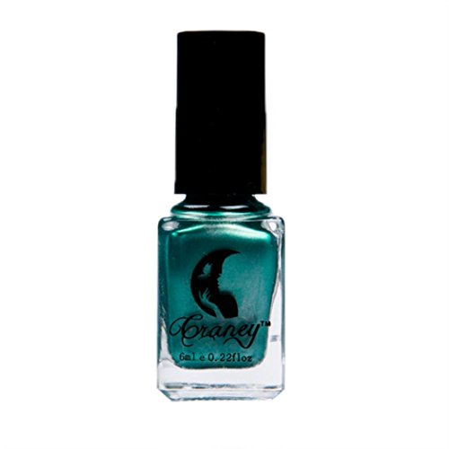Espejo de Esmalte de Uñas, VENMO Platear pasta de plata metal color acero inoxidable espejo plata esmalte de uñas para arte de uñas 6ml (Verde)