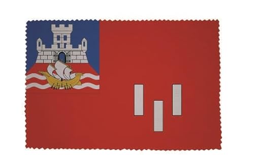 U24 Brillenputztuch Belgrad Fahne Flagge Glasreinigungstuch Microfasertuch