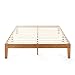 Mellow Naturalista Classic - 12 Inch Solid Wood Platform Bed with Wooden Slats, No Box Spring Needed, Easy Assembly, Queen, Pine