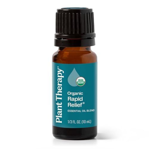 Plant Therapy Organic Rapid Relief Essential Oil Blend 10 mL