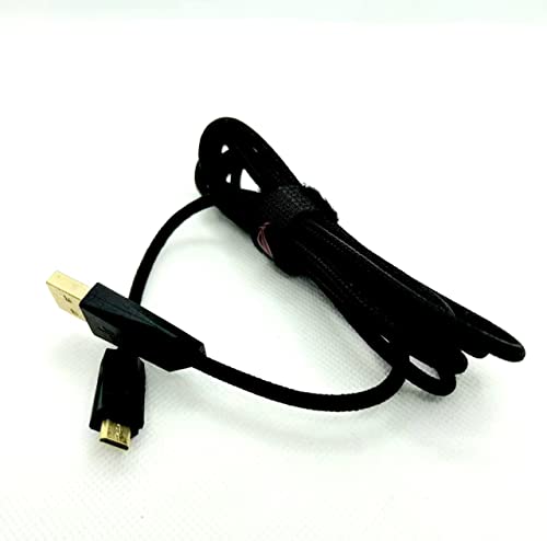 Image of LZYDD USB Charging Data Cable for ASUS ROG Gladius II Wireless G2 Spatha Optical Gaming Mouse (Black Micro Port)