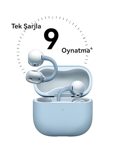 Huawei FreeClip Écouteurs sans Fil Bluetooth à Oreilles Ouvertes Batterie Longue durée Bleu