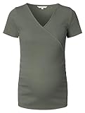 Noppies Damen Sanson Nursing Rib Top T-Shirt, Olive, M EU