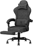Gaming Chair for Adults, Ergonomic Gaming Chair, Computer Chair with Lumbar Support, Chaise Gamer Reclining Chair, PC Video Game Chair with Headrest and Footrest, Teens, 350LBS, Black