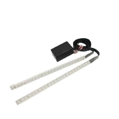 ELECTROPRIME DC 12V White Flash Knight Rider LED Water Resist Light Lamp w Remote