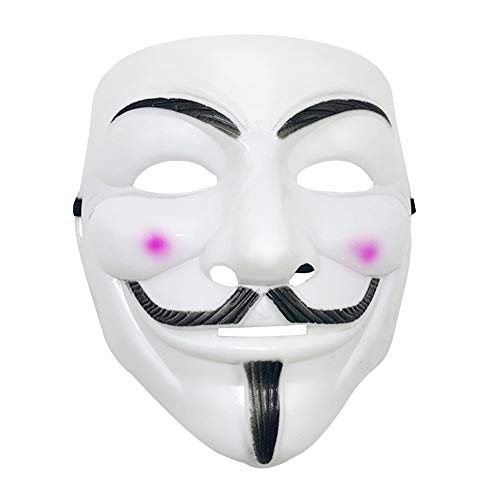 V for Vendetta Mask, Freedom Fighter V ''Hacker Mask Rave Party Halloween Mask Cosplay Anonymous Guy Mask For Adult kids