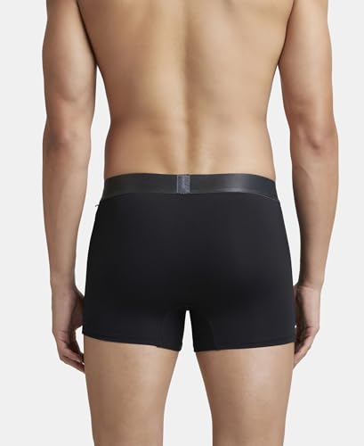 Image of Jockey IC28 Men Tactel Microfiber Elastane Stretch Solid Trunk with Moisture Move Properties (Pack of 2)