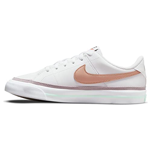 Nike Court Legacy Children's and Youth Trainers, White White MTLC Red Bronze Mint Foam, 36.5 EU