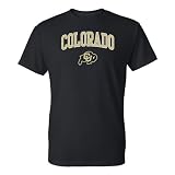 UGP Campus Apparel AS03 - University of Colorado Buffaloes Arch Logo T Shirt - Large - Black