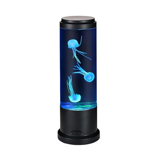 Lámpara de Medusa LED con Efecto Acuario Silenciosa Genérico para Mesa de Noche y Dormitorio