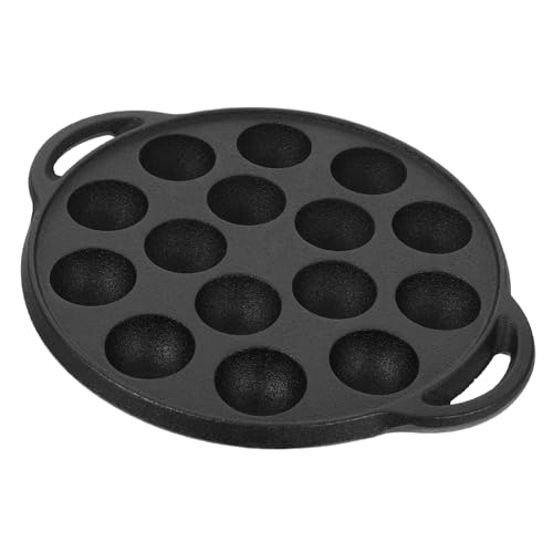 VERDANVERSE Sartén de Hierro Fundido para Caracoles Antiadherente Multifuncional para Albóndigas Cocina Hogar Restaurante