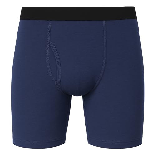 P&N Men’s Underwear Boxer Brief Solid Color Stretch Knit Comfortable Cotton Boxer Shorts, 3-Pack2