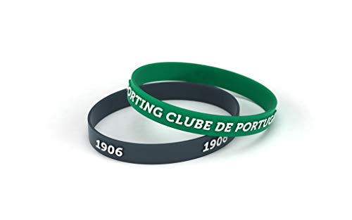 Sporting Clube de Portugal pulseira de elevação verde e preta, júnior de mulheres e crianças, pulseira de silicone | Apoie o Sporting com um produto oficial | SCP