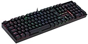Teclado Mecânico Gamer RGB Redragon, Mitra com Switch Outemu Red ...