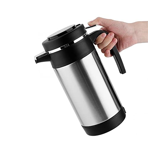 Tetera eléctrica de coche 12V 1000ml acero inoxidable miniatura 4