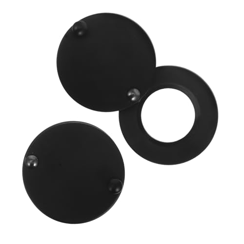 VILLCASE 2pcs Rotating Privacy Cover for Door Viewer Durable Copper Security Peephole Protector Easy Installation Black Finish for Home Protection and Privacy Safeguarding