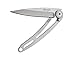 deejo Leichtgewichtsmesser Naked 15g Taschenmesser, Silber, M