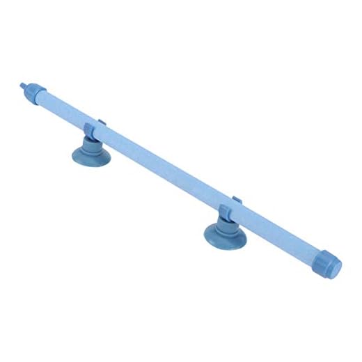 UKCOCO 10-inch Fish Tank Aquarium Bubble Wall Air Stone Tube with Suction Cup (Blue)