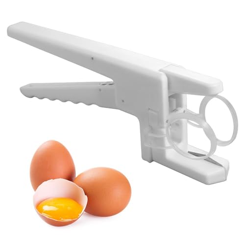 Egg Cracker Separator,Egg Shell Cutter Tool Handheld Plastic Egg Whisk Separator Tool Egg Cutter Egg Opener Tool Egg White Separator Kitchen Gadget