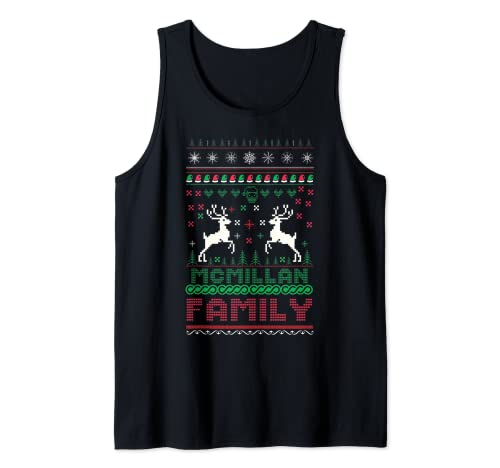 Lustiger passender hässlicher Weihnachts-Familienname Mcmillan Tank Top