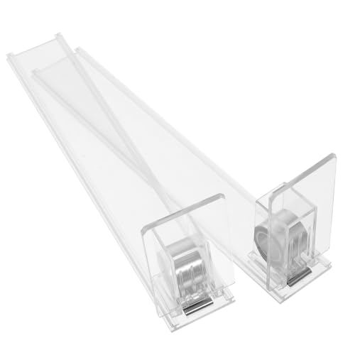 GLEAVI 1 Juego Empujador De Exhibidor Automático De Escaparate De para Tienda Expositor De Dulces Caja De El Plastico Transparent 2 Piezas