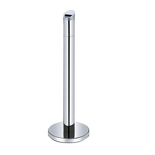 Cendrier commercial pour fumeur extérieur rond en acier avec seau intérieur sur pied