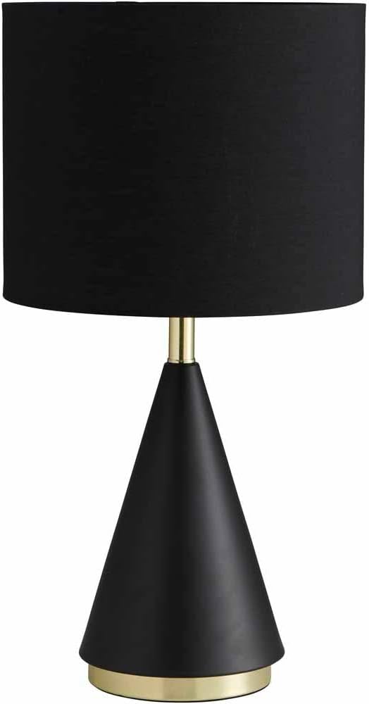 wilko Black Gold Table lamp Large, Black and Gold Finish Table Lamps, Indoor Contemporary lamp, h58 x Dia 30.5cm