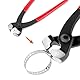 QWORK® 10 Stück Universal Achsmanschetten Schellen - Edelstahl - 20 bis 50 mm und 50 bis 120 mm