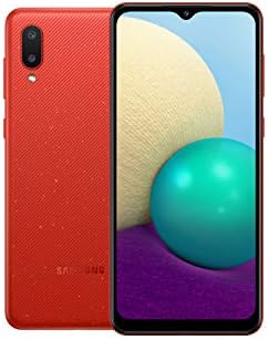 Samsung Galaxy A02 Dual SIM Smartphone, 64GB 3GB RAM LTE (UAE Version), Red