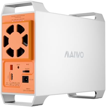 Maiwo Dual Bay Sata Raid Enclosure For 3.5&Quot; Hdd, Lightning-Fast 5...