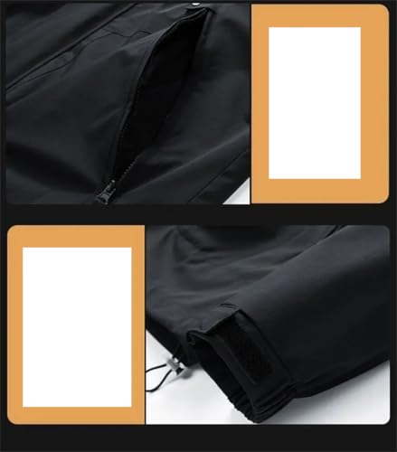 YTR6TW Male Clothes Spring Trendy Solid Color Jacket Youth Casual All-Match Hooded Loose Waterproof Coat3