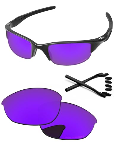 Image of Replacement Lenses & Rubber Kits for Oakley Half Jacket 2.0 OO9144 62mm - Precision Fit, UV Block, Impact Resistant