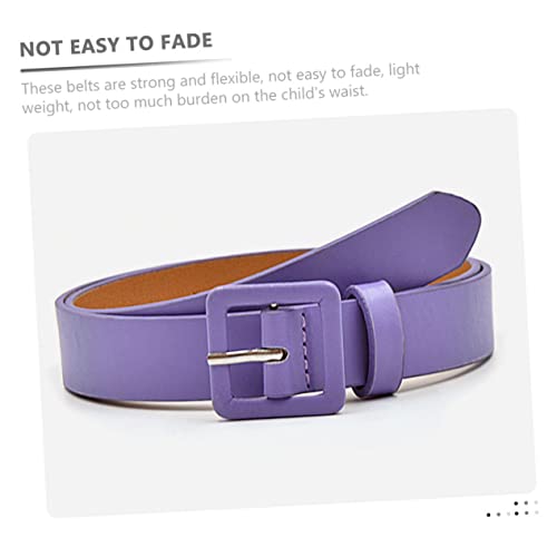 SAFIGLE 4pcs Girls Belt Stylish Solid Color Belts for Boy Girl for Jeans and Includes Camel and Waist Accessories for Growing Girls4