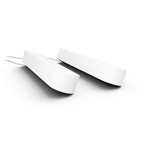 Preisvergleich Produktbild Philips Hue Play LED Tischleuchte, Weiß - Doppelpack inkl. Netzteil / Gaming-Beleuchtung / Ambilight für Monitor oder Fernseher