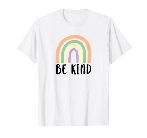 Inspirational Be Kind Boho Rainbow T-Shirt