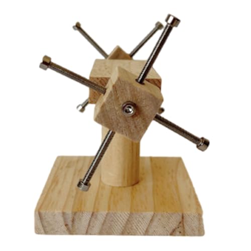 ハムスター用のおもちゃのフードフィーダーを採餌するペットインタラクションウッドフィーダー噛む小型動物お菓子ディスペンサープラットフォームペットヘルスサプライ