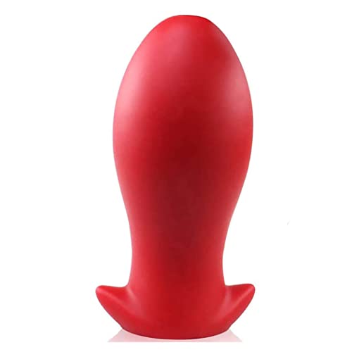 Tamaño XXL 23cm Loselipsoides largos con juguetes de masaje de silicona rojo suave Cover