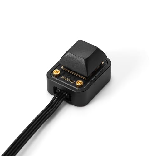 Nlofin PC Power Button, Remote Computer Power Switch External PC Power Button ATX Desktop Computer Case Motherboard Switch On Off Power SW Cables (Black)