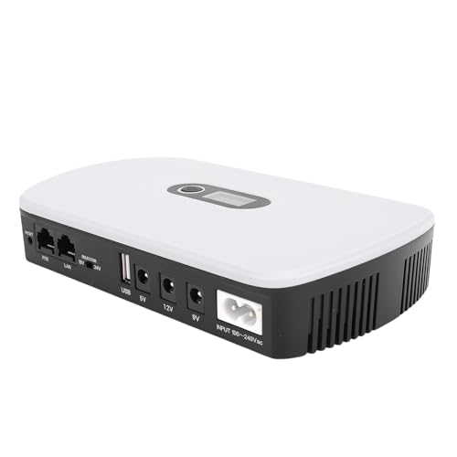 UPS batería de respaldo con protección contra sobretensiones y pantalla LCD de 10400mAh 3