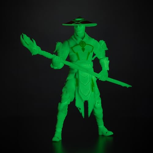 Mortal Kombat Actionfigur Glow in The Dark Edition Raiden (Gold Label) 18 cm