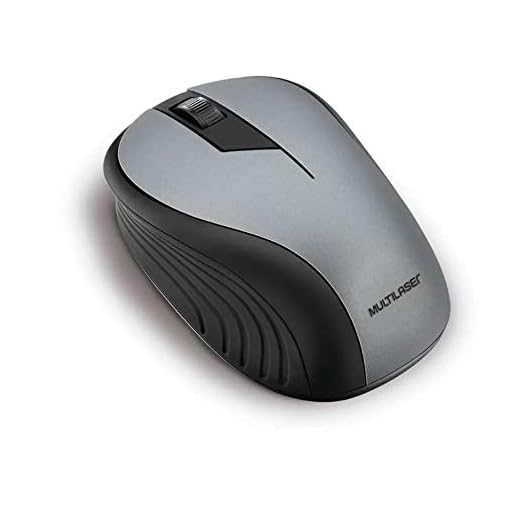 Mouse Multilaser Sem Fio 2.4Ghz Preto Grafite Usb - MO213