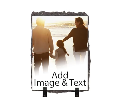 Elosh Customized Rectangle Hardboard Sublimatable Slate Picture Frames With Personalized Text And Photo Image Upload Novelty Gift cover