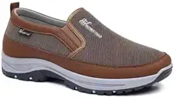 Tênis Masculino Slip On Azul Casual Esportivo Confortável Leve e Antiderrapante para o Dia a Dia