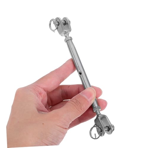 ABOOFAN 2Pcs Tensores Cerrados Cuerpo Quijada en Acero Inoxidable para Cable de Acero con Alta Durabilidad y Resistencia a la Corrosión miniatura 3
