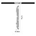 4PCS Bling Car Door Handle Scratch Protector, Crystal Rhinestone Sticker Car Door Edge Guard, Side Rearview Mirror Anti-Collision Strip, Exterior Accessories for Women Men (White)