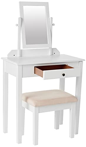 Frenchi Home Furnishing Vanity Set, One Mirror, White #TOP2