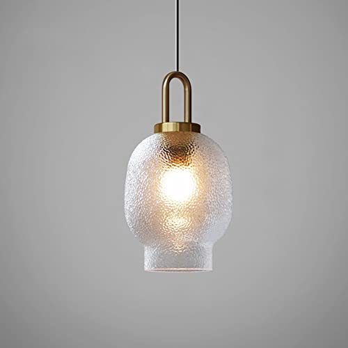 Lampe suspendue cage d'escalier et lustre verre minimaliste pour salon moderne