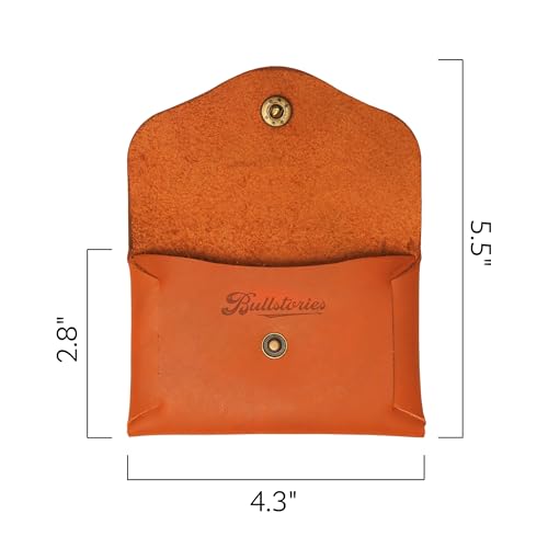 Genuine Leather Front Pocket Minimalist Card Case Slim Wallet business card holder Credit Card Wallet3